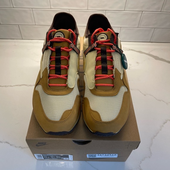 Nike Air Max 1 Travis Scott Catcus Jack Wheat Lemon Drop Size 14 Brand New - Picture 2 of 6